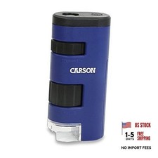 Pocket Micro 20x-60x LED Lighted Zoom Field Microscope with Aspheric Lens