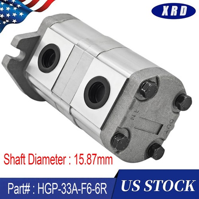 #ad Shaft 15.87mm For Hydraulic Tandem Double Gear Pump Replacement HGP33AF66R US $310.79