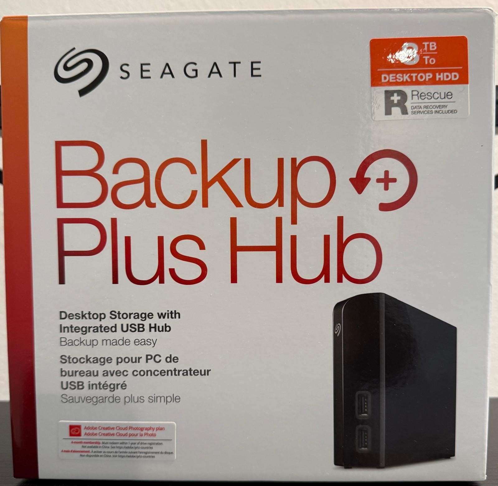 8TB Seagate Backup Plus Hub - Excellent Condition - In Original Box