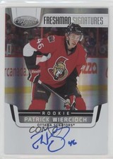 2011-12 Certified Freshman Signatures Patrick Wiercioch #171 Auto n1u
