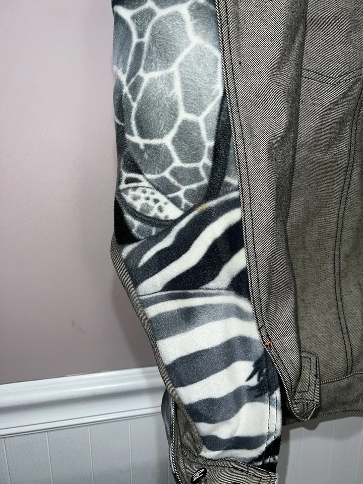 DE COLECCIÓN 2000 Y2K AZUL CRUDO JEAN CONJUNTO PANTALONES Y CHAQUETA HIP HOP RAP HOLGADO Foto 3 de 4