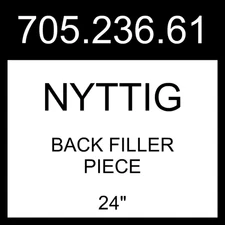 IKEA NYTTIG Back Filler Piece For Over The Range Micro/hood  24" 705.236.61