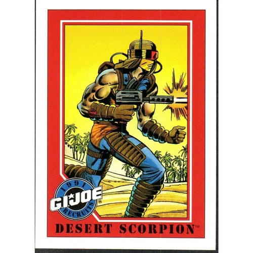 1991 Impel Hasbro GI Joe Recruits Series 1 Desert Scorpion #130 Sleeved CCG TCG