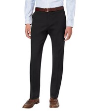 Tommy Hilfiger Mens Modern fit Dress Pants 38 / 32 Black Solid