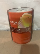 TDK 100 Pack DVD-R Spindle New Sealed