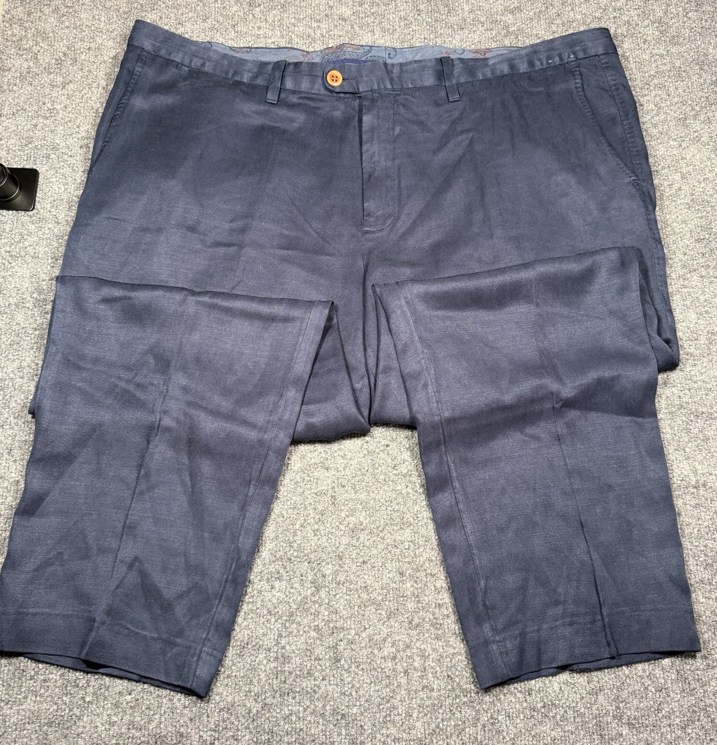 Tommy Bahama Men’s Pants Linen Blend Lightweight Blue Size 42x30 Stretch