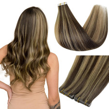 Remy Virgin Injection Tape in Hair Extensions Real Human Hair Color BM Balayage