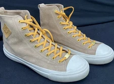 PF Flyers ALL AMERICAN HI TOP SUEDE SNEAKER Natural Tan Men's 10.5 Women’s 12
