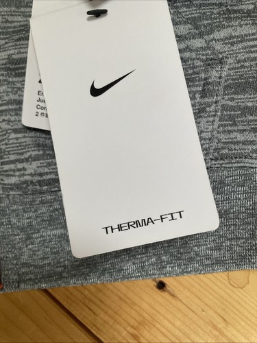 Nike Set 3-4 Yrs Hoodie LS Joggers Dri-Fit Therma Fit Gray Full Zip Polyester - Picture 8 of 20