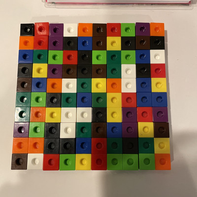 100pc Linking Cubes Set Counting, Sorting, Stem, Educational, Creativity, Math