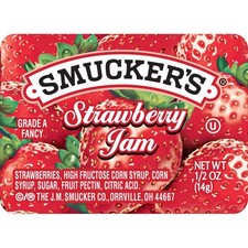 Smucker's Strawberry Jam, 0.5 Ounce Pack of 200 