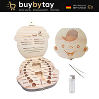ZäHne Aufbewahrungsbox Holz FüR Kinder MilchzäHne Geschenk Junge MäDchen