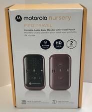 SEALED Motorola Nursery PIP12 Travel Portable Audio Baby Monitor w/ Travel Pouch