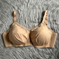 HoneyLove LiftWear CrossOver Wirefree Bra Womens Size 38DDD F /G Beige Wireless