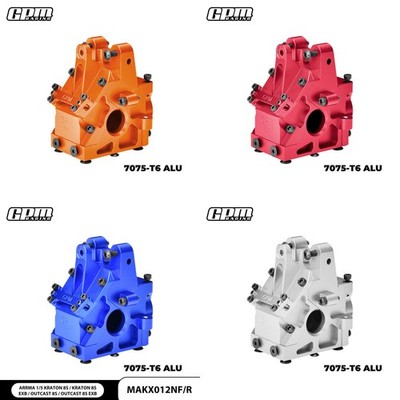 GPM Alu. Front/Rear Gear Box Gearbox for ARRMA 1/5 8S Kraton Outcast EXB