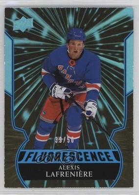 2020 Upper Deck Fluorescence Blue 39/50 Alexis Lafreniere #F-11 Rookie RC 11p9