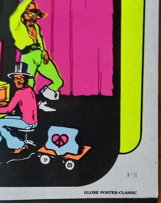 funkadelic／PARLIAMENT1971 Concert Poster FUNKADELIC PARLIAMENT PITTSBURGH 1971 concert poster GLOBE DAY-GLO