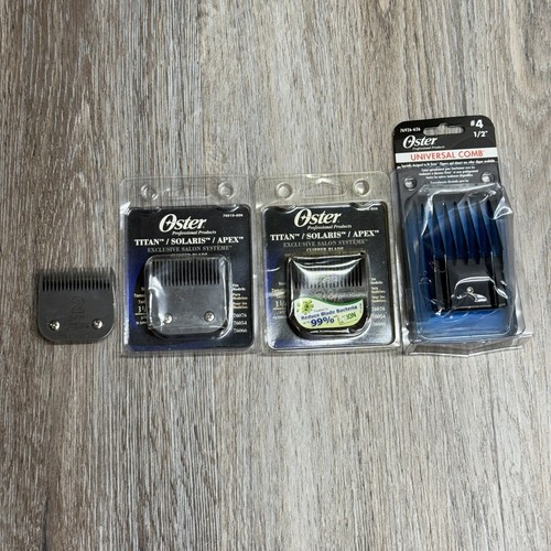 Lot 3 Oster Professional Titan Detachable Replacement Blades 76918-126, 696, 806