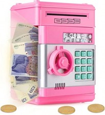 Password Lock Piggy Bank Password ATM Safe Money Bank Kids Cash Coins Saving Box