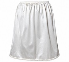Vintage Vanity Fair Half Slip Size Large 18" 11-760 White Nylon USA Made