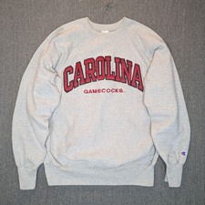 Vintage Champion Reverse Weave South Carolina Gamecocks Crewneck XL 90s USA Gray