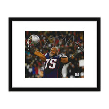 Vince Wilfork New England Patriots Autographed 8x10 Photo coa W/Frame