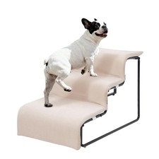 Dog Stairs for Small Dogs 15.4" H,3-Step Pet Bed Stairs for Dogs to On Bed,Do...