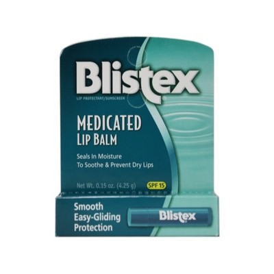 Blistex Medicated Lip Balm Spf 15 0.15 Oz Each