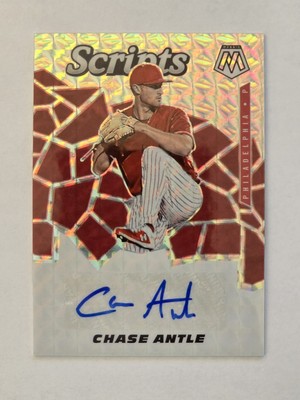 2021 Panini Mosaic Silver Prizm - Scripts Chase Antle #SCR-CA (AU, RC) Phillies
