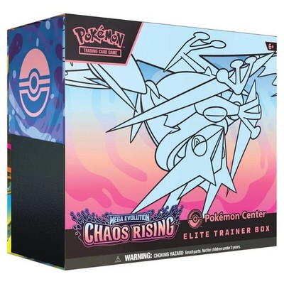 2 X Pokemon TCG Chaos Rising Pokemon Center Elite Trainer Box Sealed Presale NEW