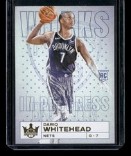2023-24 Panini Court Kings #7 Dariq Whitehead Works in Progress - 18135
