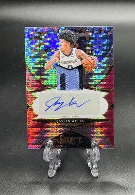 2024 Select Jaylen Wells Purple Pulsar FOTL Rookie RC Patch Auto SSP /15