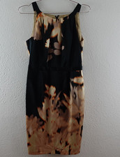 ELIE TAHARI Sleeveless Abstract Silk Dress size 6