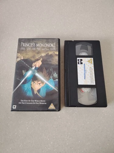 Princess Mononoke VHS Studio Ghibli Miramax UK PAL Video Hayao Miyazaki Inc Card