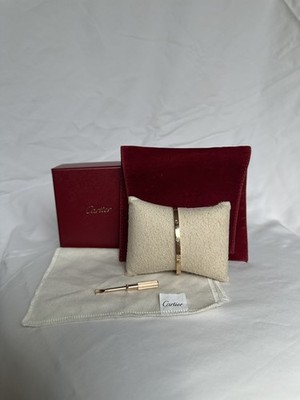 Cartier Love Bracelet, Small Model 18k Rose Gold, Size 17