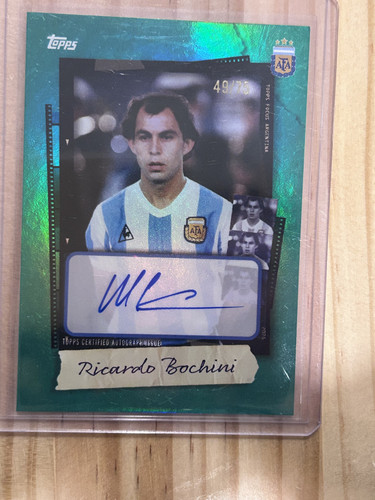 Topps Argentina Focus 2025 Ricardo Bochini Autograph /75