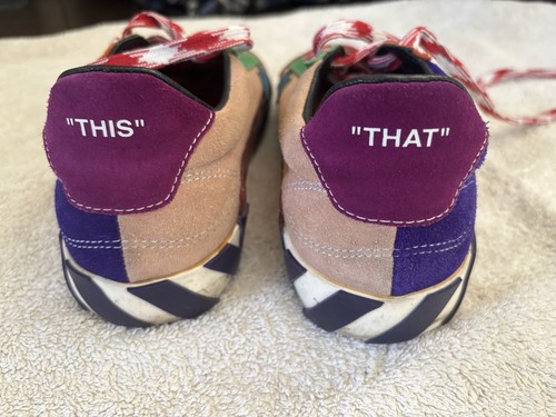 Off White Sneaker C/o Virgil Abloh Wildleder bunt Größe 37 / 4 - Bild 4 von 7