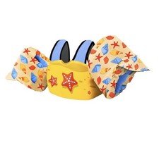 Chriffer Kids Swim Vest Floaties Life Jacket 30  55 lbs w/ Arm Wings NIP Yellow