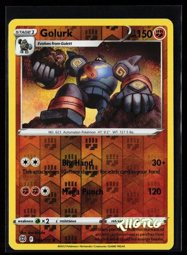 Golurk 083/172 R Brilliant Stars Pokemon Reverse Holo LP