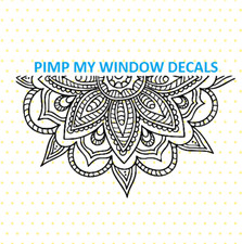 Mandala Split Multisurface Window Car Vinyl Decal Mandala Split Multisurface Window Car Vinyl Decal
