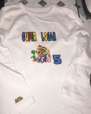 Super Mario custom tshirt