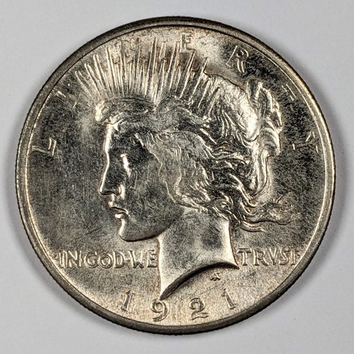 Dollaro Argento Pace 1921 AU - Foto 1 di 3
