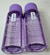 2x Clinique Take the Day off Makeup Remover for Lids Lashes Lips 1.7oz/50ml