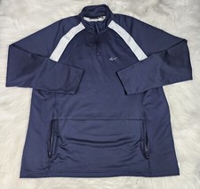 Shark Greg Norman Golf Stretch 1/4 Zip Pullover Hand Zip Pockets Sweater  XL 