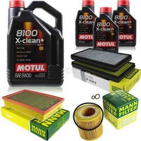 Motul 8 L 5W-30 MOTOR-ÖL+MANN-FILTER FüR Bmw 7Er E65 E66 E67 730 Ili