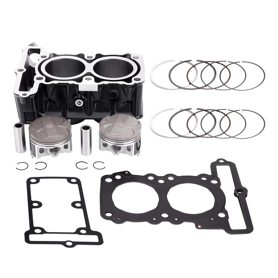 For 2013-2024 Kawasaki Ninja 250 250R EX250 Cylinder Piston Gaskets Rebuild Kit - Image 2 of 4