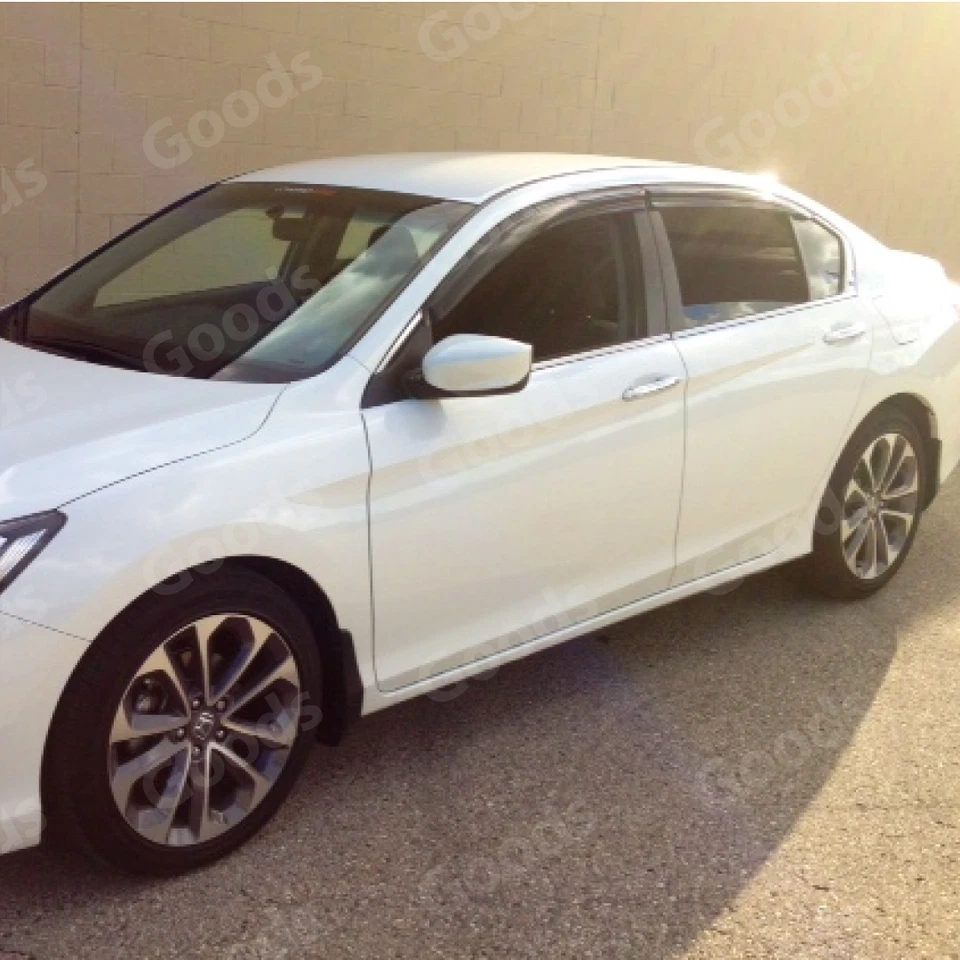 Visera de ventana estilo Mugen 3D protectores de lluvia deflectores de sombra para Honda Fit 2015-2020 Foto 3 de 4