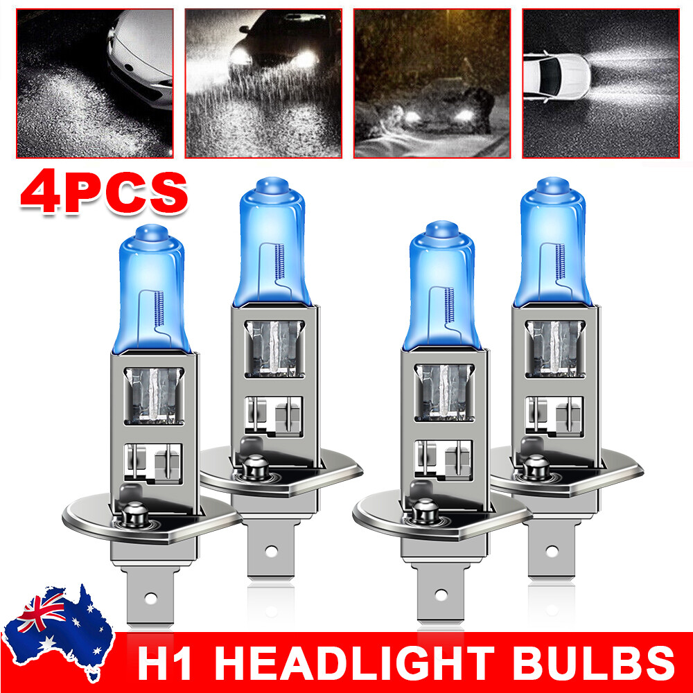 2/4PCS 12V H1 100W XenonWhite Light 6000k Halogen Car Light Lamp Globes Bulbs eBay