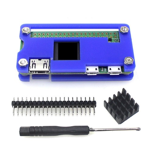 Pour Raspberry Pi ZEROW/2W Acrylique Coque Extérieure/Coque + Accessoires Dissipateur Chaleur - Photo 14/14
