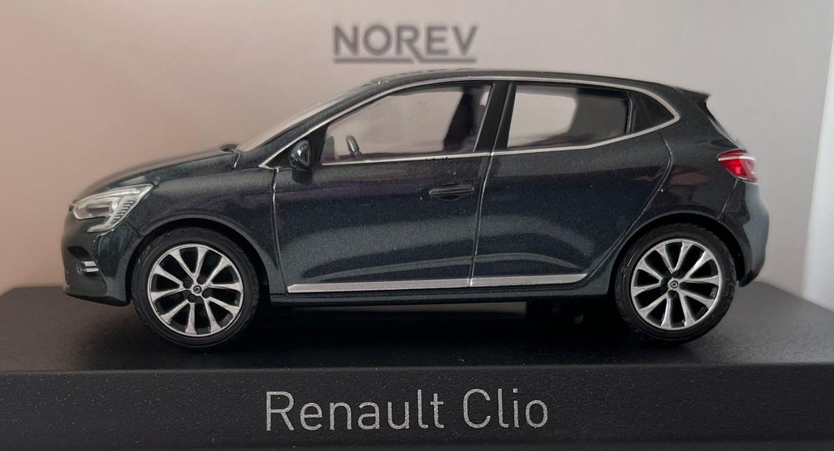 Renault Clio 2019 in titanium grey, 1:43 scale diecast model from